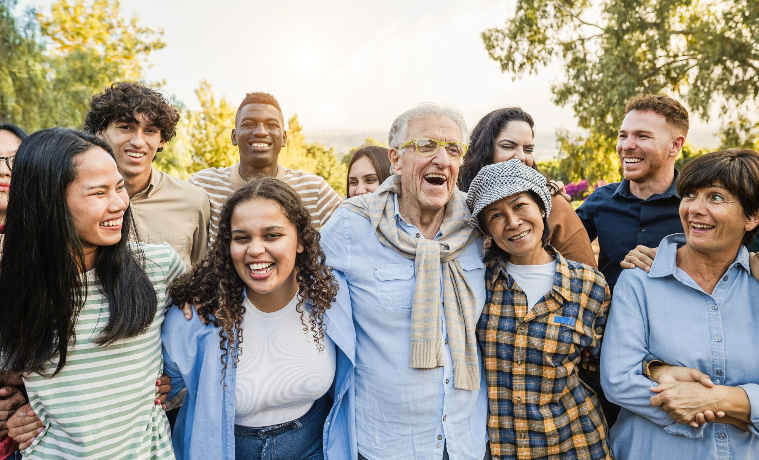 Diverse group of people, young and old